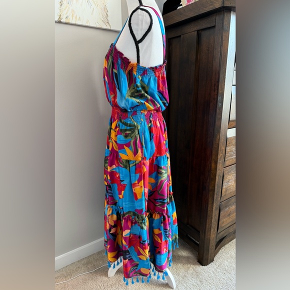 Tahari ASL Floral Sleeveless Maxi Dress - Picture 3 of 9